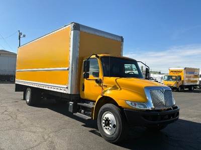 International MV607 Box Truck - 220HP, 6 Speed Automatic, Roll up Door