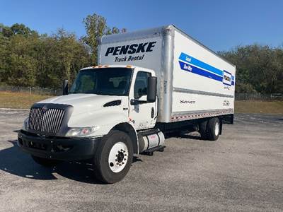 International MV607 Box Truck - 220HP, 6 Speed Automatic, Roll up Door