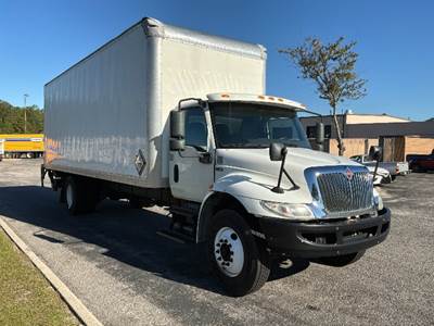 International MV607 Box Truck - 260HP, 6 Speed Automatic, Roll up Door
