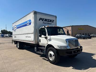 International MV607 Box Truck - 220HP, 6 Speed Automatic, Roll up Door