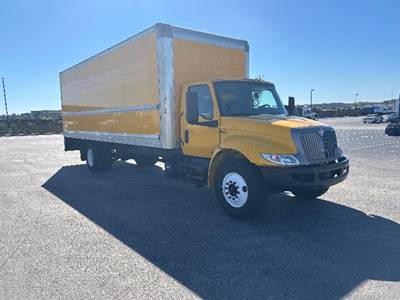 International MV607 Box Truck - 220HP, 6 Speed Automatic, Roll up Door