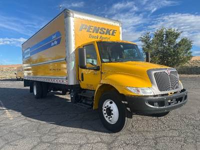 International MV607 Box Truck - 220HP, 6 Speed Automatic, Roll up Door