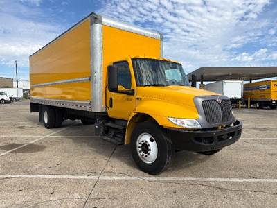 International MV607 Box Truck - 220HP, 6 Speed Automatic, Roll up Door