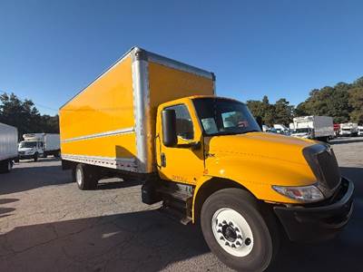 International MV607 Box Truck - 220HP, 6 Speed Automatic, Roll up Door