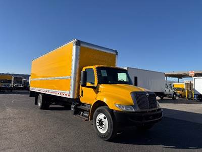 International MV607 Box Truck - 220HP, 6 Speed Automatic, Roll up Door