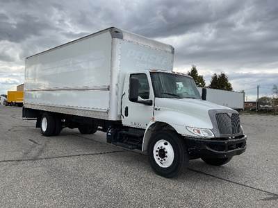 International MV607 Box Truck - 220HP, 6 Speed Automatic, Roll up Door