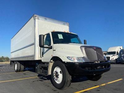 International MV607 Box Truck - 220HP, 6 Speed Automatic, Roll up Door
