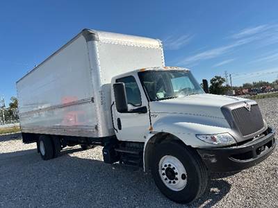 International MV607 Box Truck - 220HP, 6 Speed Automatic, Roll up Door