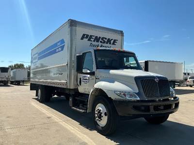 International MV607 Box Truck - 220HP, 6 Speed Automatic, Roll up Door