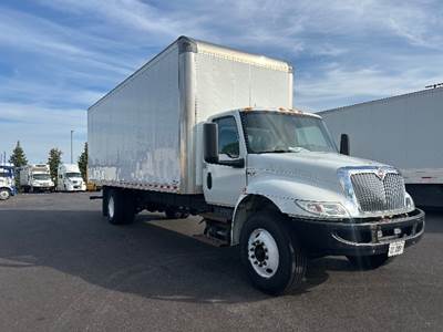 International MV607 Box Truck - 280HP, 6 Speed Automatic, Roll up Door