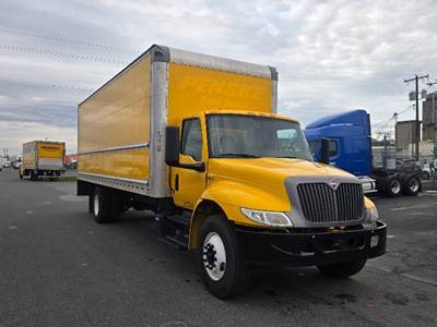 International MV607 Box Truck - 220HP, 6 Speed Automatic, Roll up Door