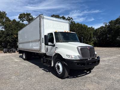 International MV607 Box Truck - 220HP, 6 Speed Automatic, Roll up Door