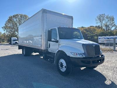 International MV607 Box Truck - 220HP, 6 Speed Automatic, Roll up Door