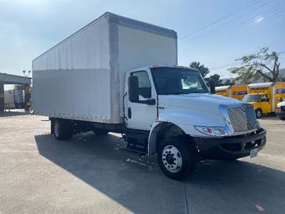 International MV607LP Box Truck - 220HP, 6 Speed Automatic, Roll up Door