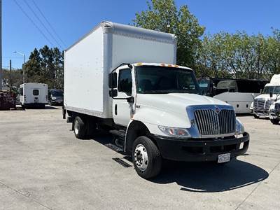 International MV607LP Box Truck - 220HP, 6 Speed Automatic, Roll up Door