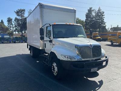 International MV607LP Box Truck - 220HP, 6 Speed Automatic, Roll up Door