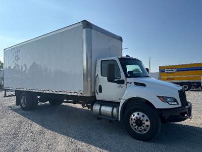 International MV607N Box Truck - 220HP, 6 Speed Automatic, Roll up Door