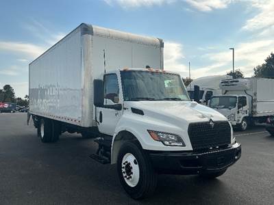 International MV607N Box Truck - 220HP, 6 Speed Automatic, Roll up Door