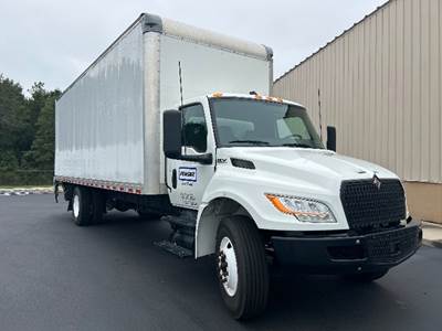 International MV607N Box Truck - 220HP, 6 Speed Automatic, Roll up Door