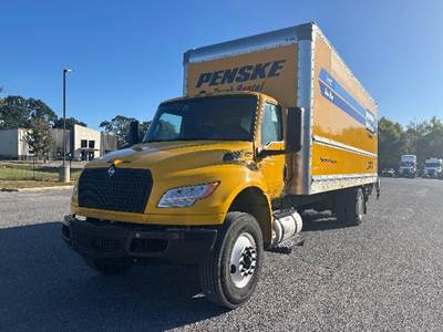 International MV607N Box Truck - 250HP, 6 Speed Automatic, Roll up Door