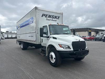 International MV607N Box Truck - 220HP, 6 Speed Automatic, Roll up Door