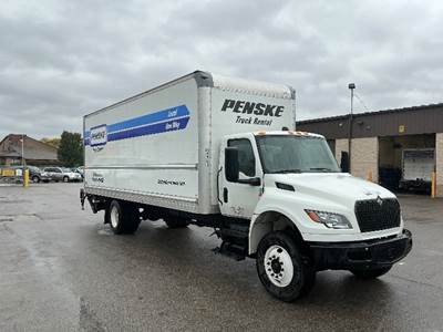 International MV607N Box Truck - 250HP, 6 Speed Automatic, Roll up Door