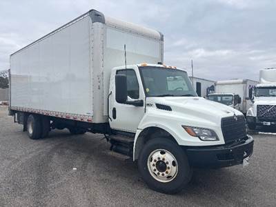 International MV607N Box Truck - 220HP, 6 Speed Automatic, Roll up Door