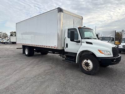 International MV607N Box Truck - 220HP, 6 Speed Automatic, Roll up Door