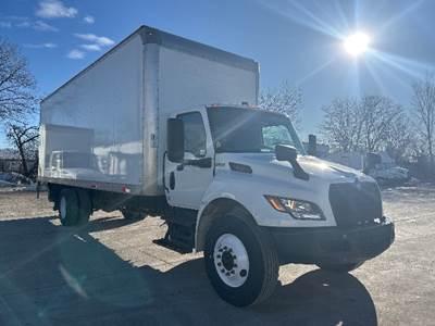 International MV607N Box Truck - 220HP, 6 Speed Automatic, Roll up Door