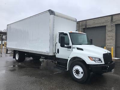 International MV607N Box Truck - 240HP, 6 Speed Automatic, Roll up Door