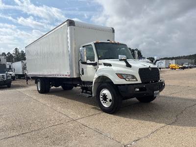 International MV607N Box Truck - 220HP, 6 Speed Automatic, Roll up Door