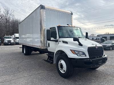International MV607N Box Truck - 220HP, 6 Speed Automatic, Roll up Door