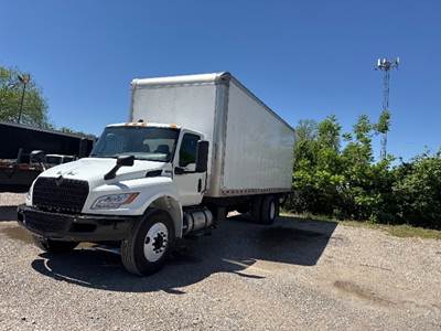 International MV607N Box Truck - 240HP, 6 Speed Automatic, Roll up Door