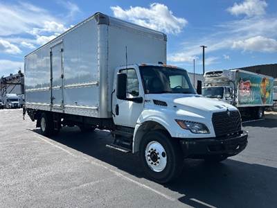 International MV607N Box Truck - 220HP, 6 Speed Automatic, Roll up Door