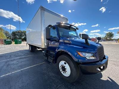 International MV607N Box Truck - 240HP, 6 Speed Automatic, Roll up Door