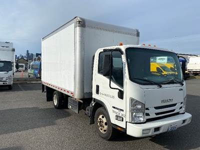 Isuzu NPR 14 ft Box Truck - 215HP, 6 Speed Automatic, Roll up Door
