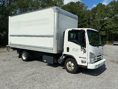 Isuzu NPR 16 ft Box Truck - 215HP, 6 Speed Automatic, Roll up Door