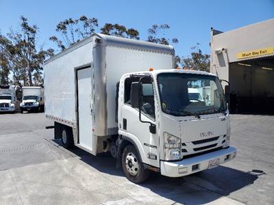 Isuzu NPR 16 ft Box Truck - 215HP, 6 Speed Automatic, Roll up Door
