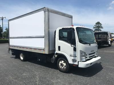 Isuzu NPR 16 ft Box Truck - 215HP, 6 Speed Automatic, Roll up Door