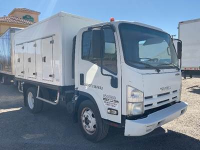 Isuzu NPR Box Truck - 195HP, 6 Speed Automatic, Roll up Door