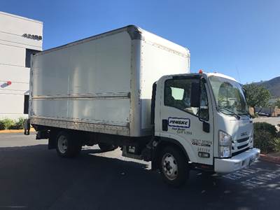 Isuzu NPR EFI 16 ft Box Truck - 297HP, 6 Speed Automatic, Roll up Door