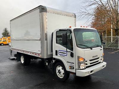 Isuzu NPR EFI Box Truck - 297HP, 6 Speed Automatic, Roll up Door