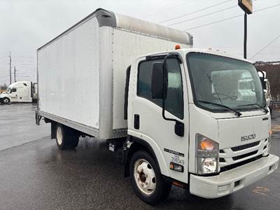 Isuzu NPR EFI Box Truck - 297HP, 6 Speed Automatic, Roll up Door