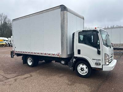 Isuzu NPR EFI Box Truck - 297HP, 6 Speed Automatic, Roll up Door
