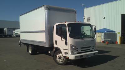 Isuzu NPR EFI Box Truck - 297HP, 6 Speed Automatic, Roll up Door
