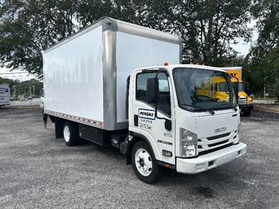 Isuzu NPR EFI Box Truck - 350HP, 6 Speed Automatic, Roll up Door