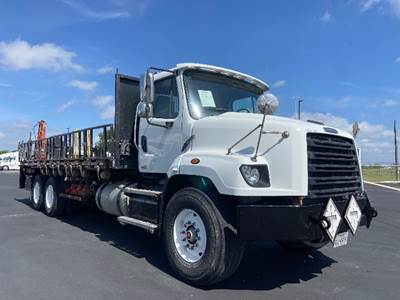 Freightliner 114SD Tandem Axle Flatbed Truck - 505HP, 6 Speed Automatic