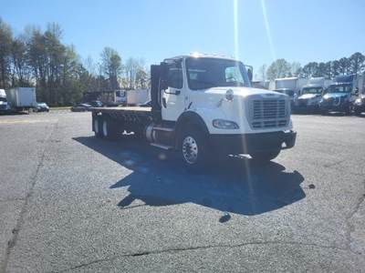 Freightliner M2 112 Tandem Axle 24 ft Flatbed Truck - 350HP, 10 Speed Manual