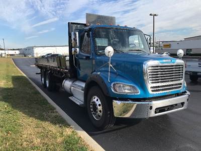 Freightliner M2 112 Tandem Axle Flatbed Truck - 410HP, 10 Speed Automatic