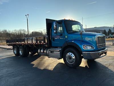 Freightliner M2 112 Tandem Axle Flatbed Truck - 410HP, 10 Speed Manual